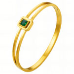 Emerald Bangle Bracelet